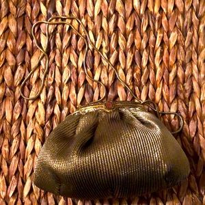 Vintage Le Regale Lamé fabric w/beaded top closure